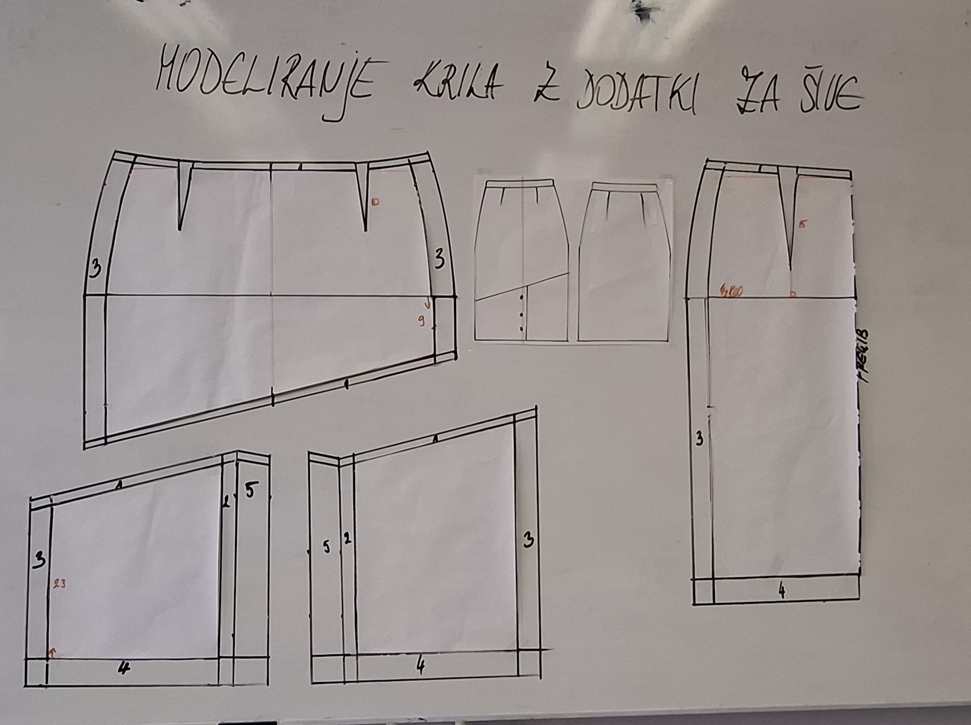 Modeliranje krila z dodatki za šive